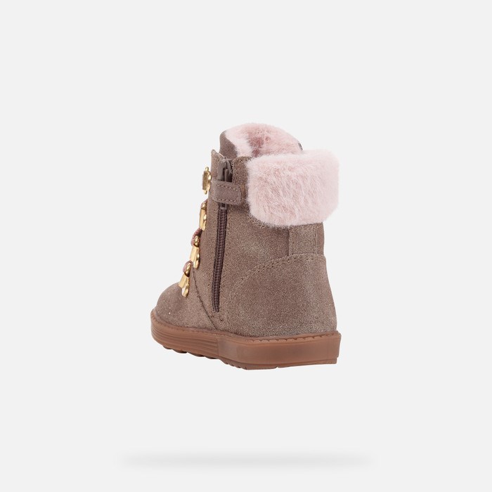 Mid-calf Boots Geox Hynde Pre Babatka Siva | 62150-VCOR