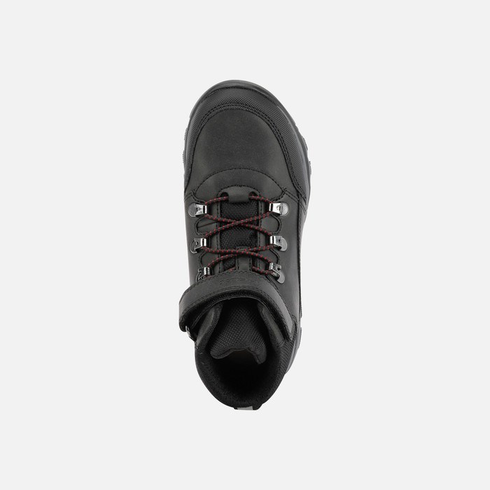 Mid-calf Boots Geox Xunday Chlapcenske Čierne | 16059-NZTF