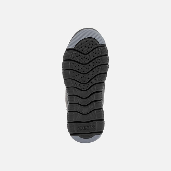Mid-calf Boots Geox Xunday Chlapcenske Čierne | 16059-NZTF