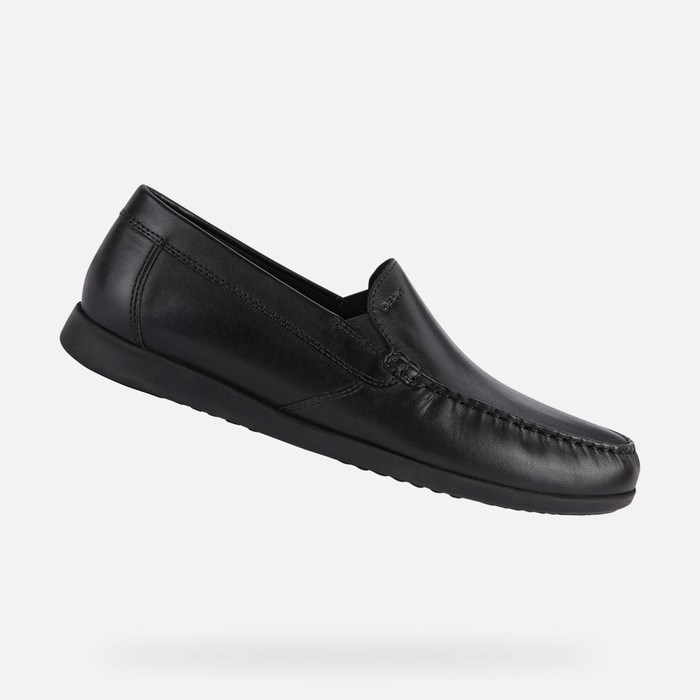 Mokasiny Geox Sile 2 Fit Panske Čierne | 78153-STNW