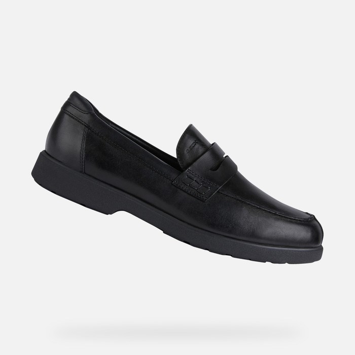 Mokasiny Geox Spherica Ec11 Panske Čierne | 78014-VDLF