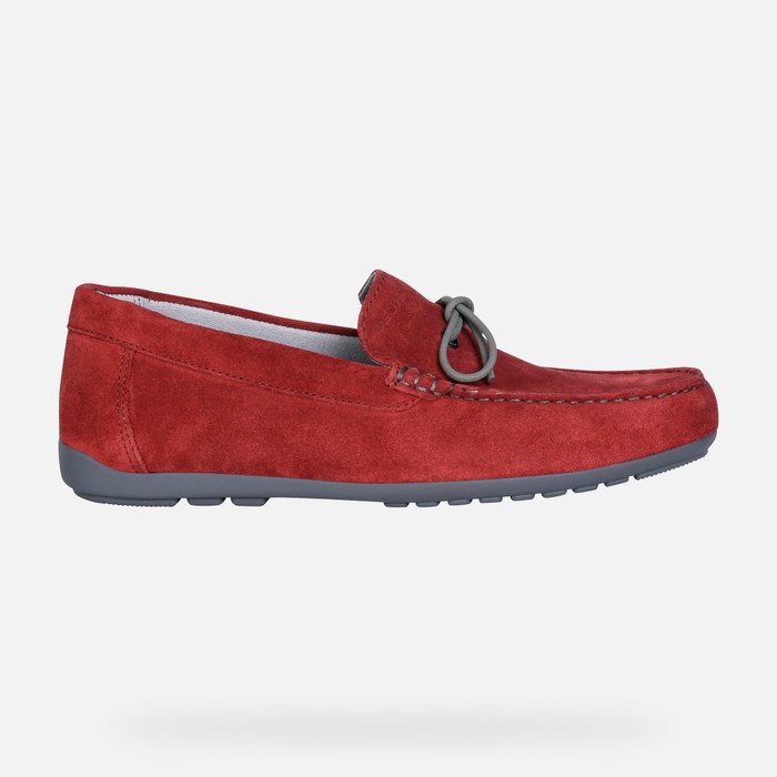 Mokasiny Geox Tivoli Panske Červené | 71340-XSBT