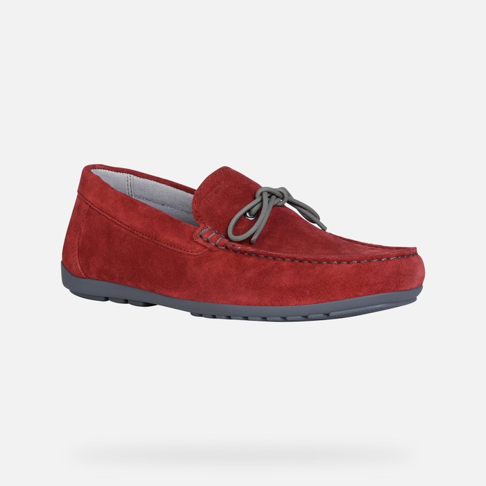 Mokasiny Geox Tivoli Panske Červené | 71340-XSBT