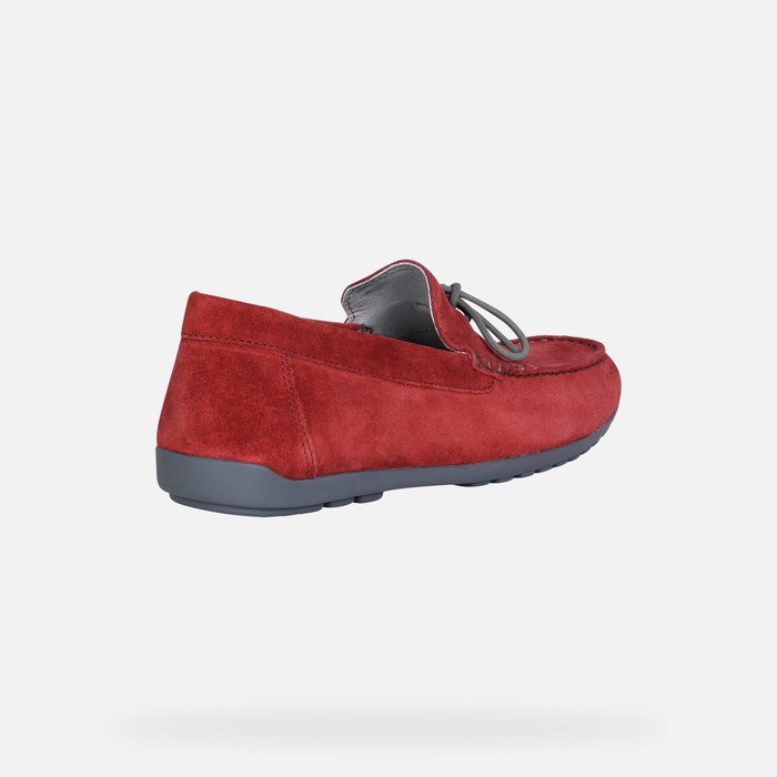Mokasiny Geox Tivoli Panske Červené | 71340-XSBT