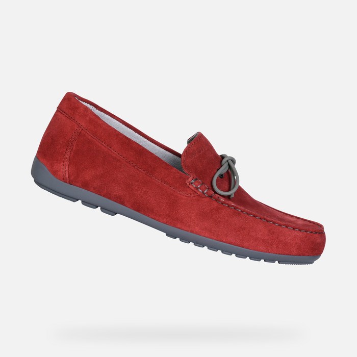 Mokasiny Geox Tivoli Panske Červené | 71340-XSBT