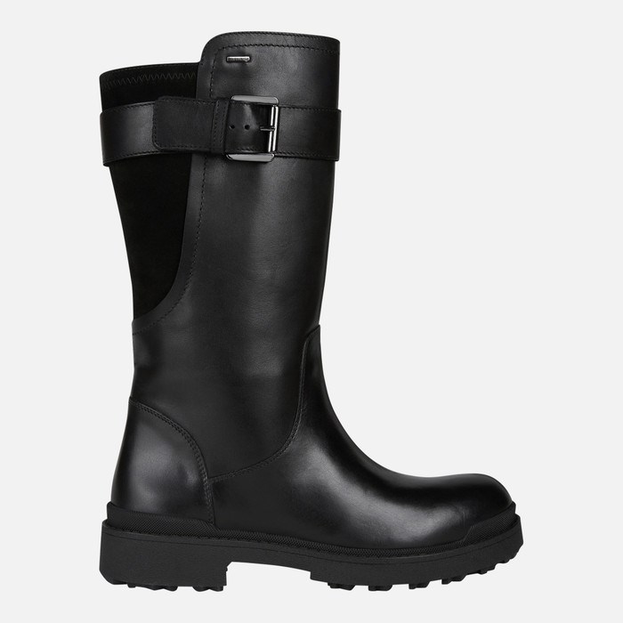 Moto Cizmy Geox Nevegal Abx Damske Čierne | 35291-FZVL