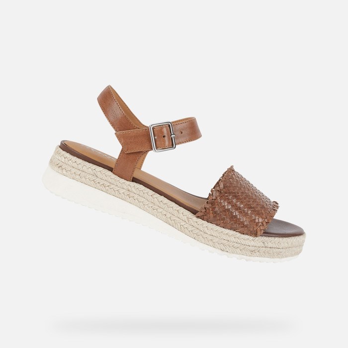 Sandále Geox Eolie Damske Hnede | 46902-JXCN