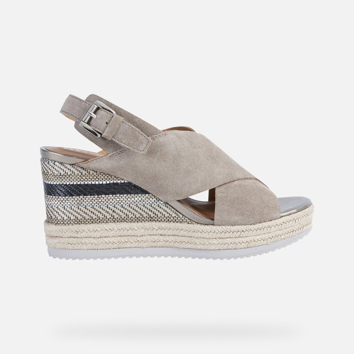 Sandále Geox Ponza Damske Taupe | 57390-RCHU