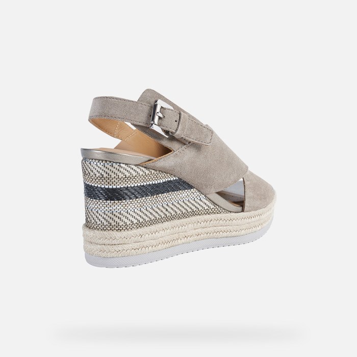 Sandále Geox Ponza Damske Taupe | 57390-RCHU