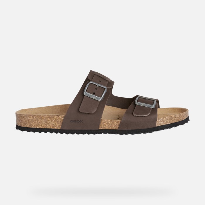Sandále Geox Sandal Ghita Panske Tmavo Káva | 15362-KUQM