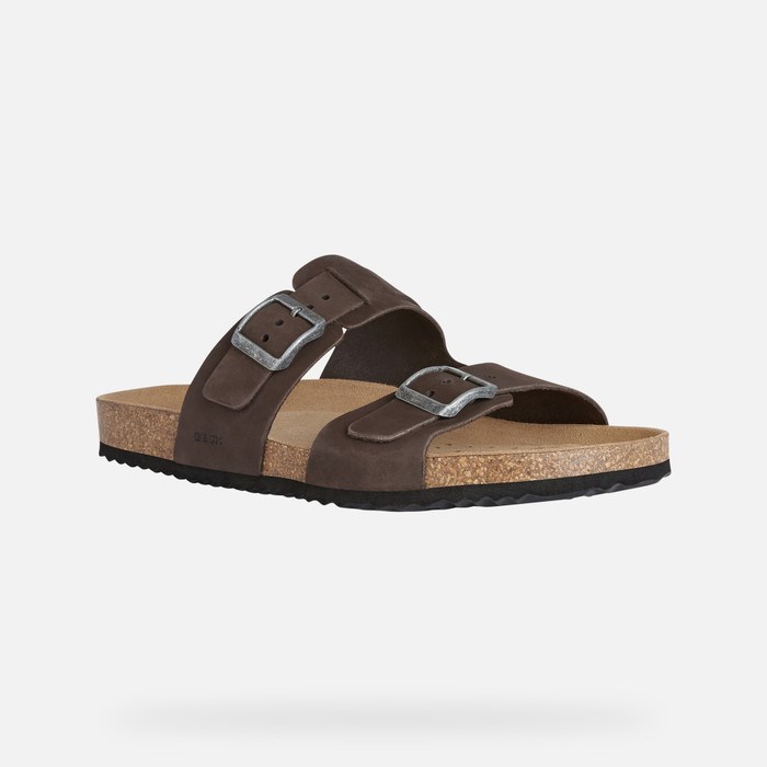 Sandále Geox Sandal Ghita Panske Tmavo Káva | 15362-KUQM