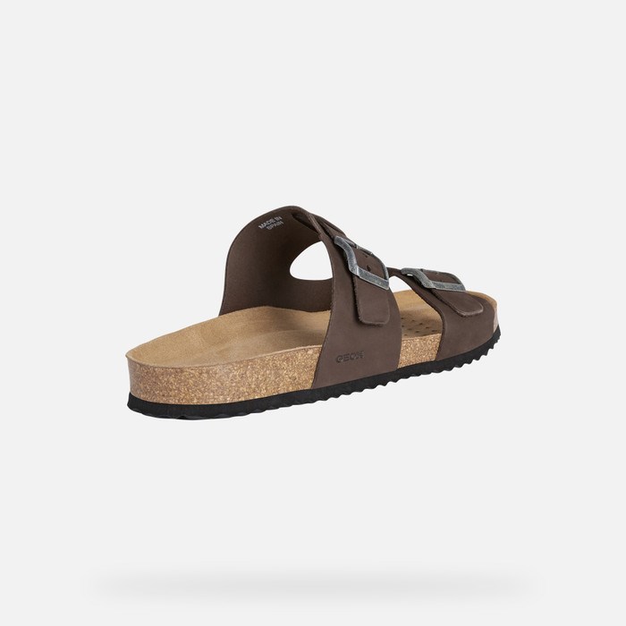 Sandále Geox Sandal Ghita Panske Tmavo Káva | 15362-KUQM
