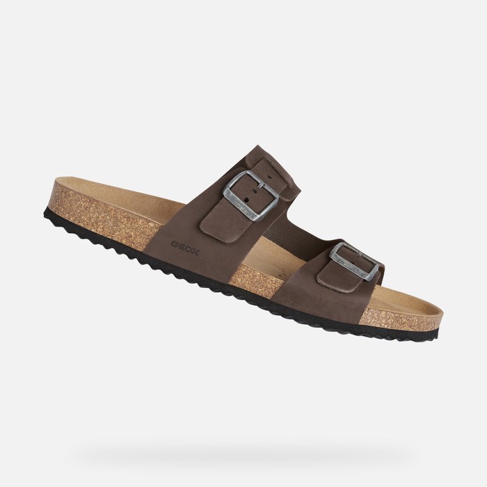 Sandále Geox Sandal Ghita Panske Tmavo Káva | 15362-KUQM