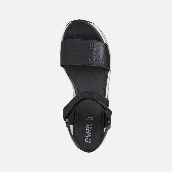 Sandále Geox Sandal Kency Damske Čierne | 04923-DFRZ