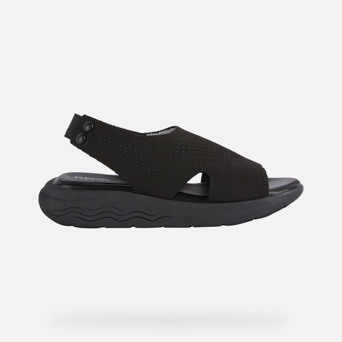 Sandále Geox Spherica Ec5 Damske Čierne | 45786-XOVG