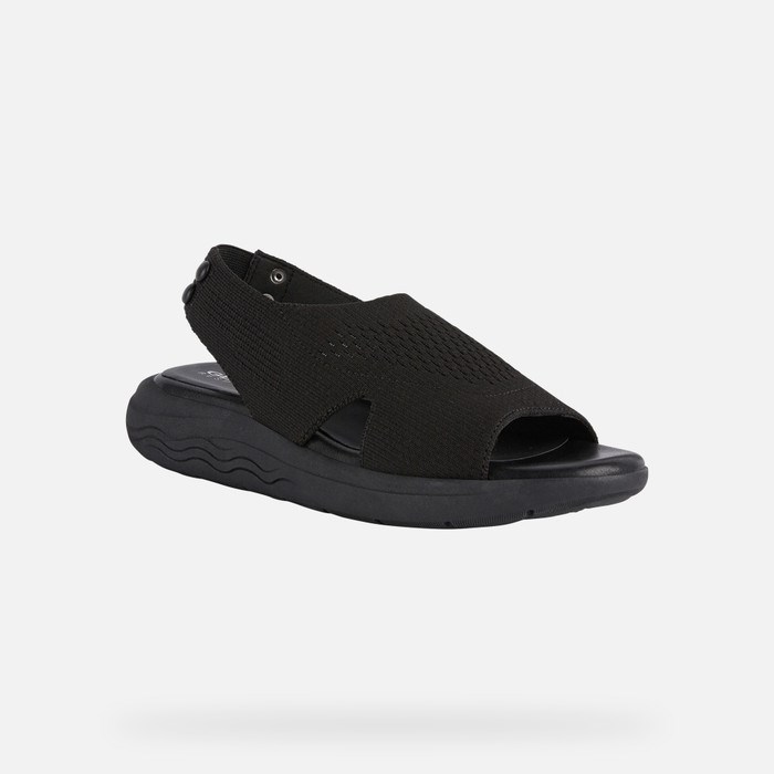 Sandále Geox Spherica Ec5 Damske Čierne | 45786-XOVG