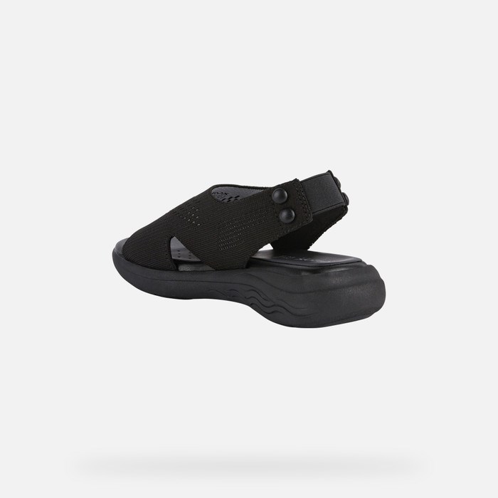 Sandále Geox Spherica Ec5 Damske Čierne | 45786-XOVG