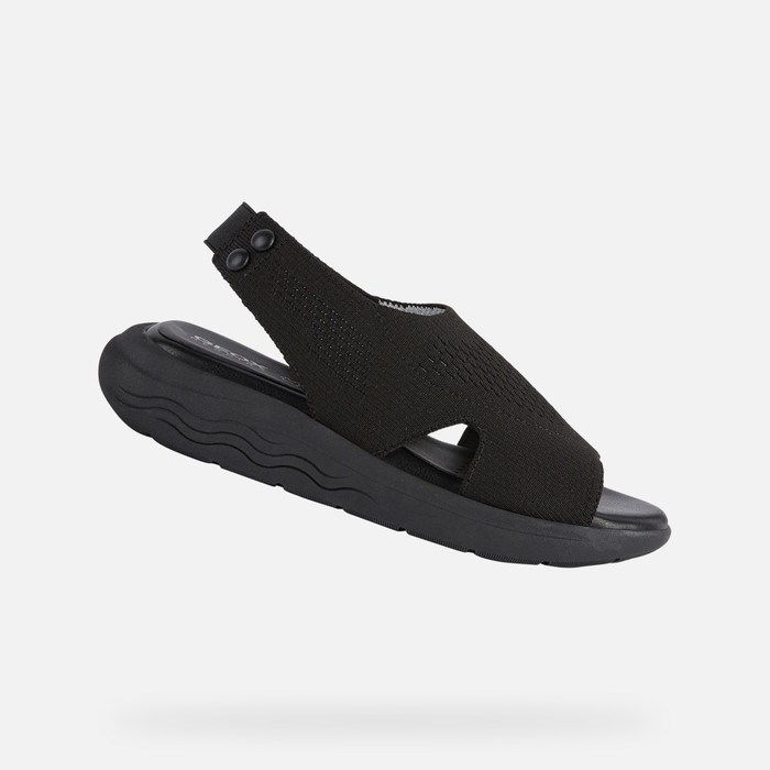 Sandále Geox Spherica Ec5 Damske Čierne | 45786-XOVG