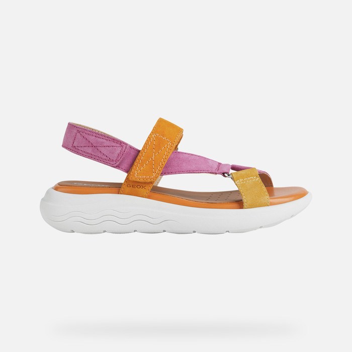 Sandále Geox Spherica Ec5w Damske Fuchsie Oranžové | 14236-PUKE