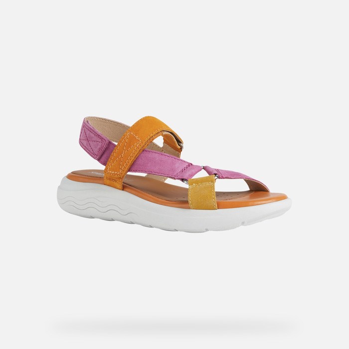 Sandále Geox Spherica Ec5w Damske Fuchsie Oranžové | 14236-PUKE