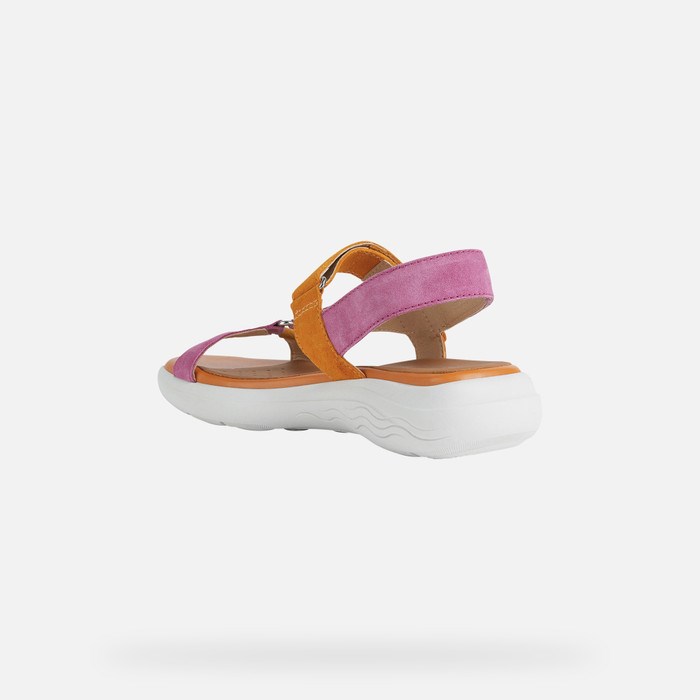 Sandále Geox Spherica Ec5w Damske Fuchsie Oranžové | 14236-PUKE