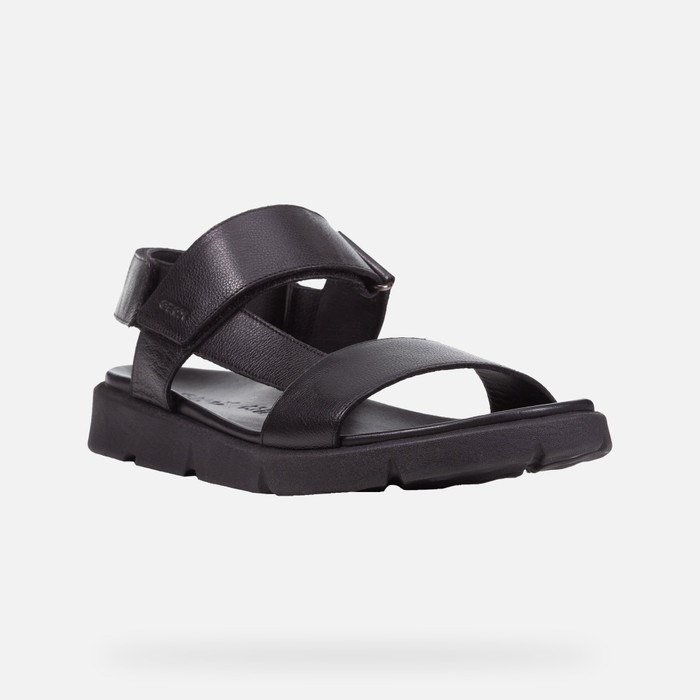 Sandále Geox Xand 2s Panske Čierne | 32840-XLTO