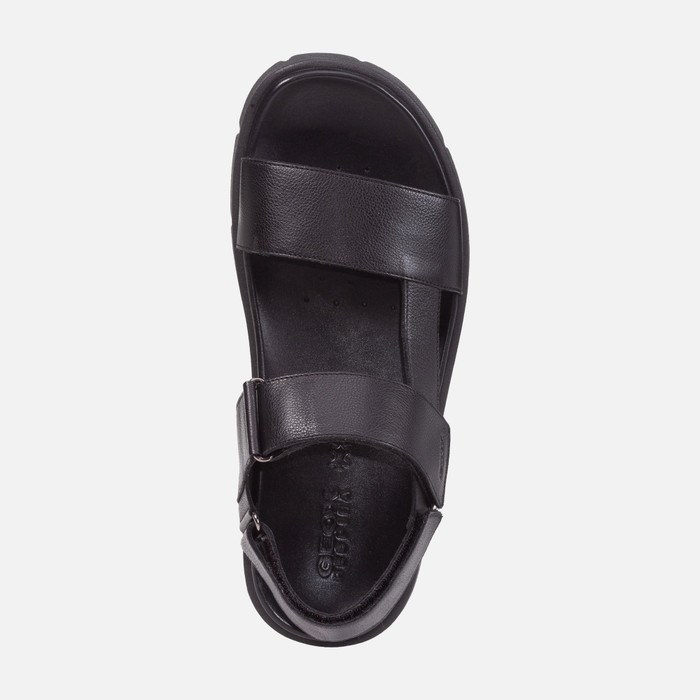 Sandále Geox Xand 2s Panske Čierne | 32840-XLTO