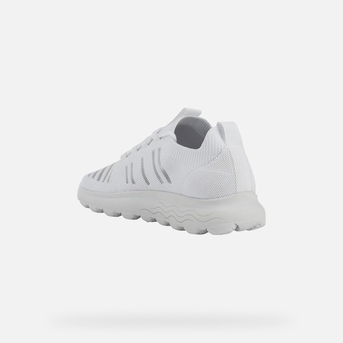 Slip On Geox Spherica Damske Biele | 69785-XLDJ