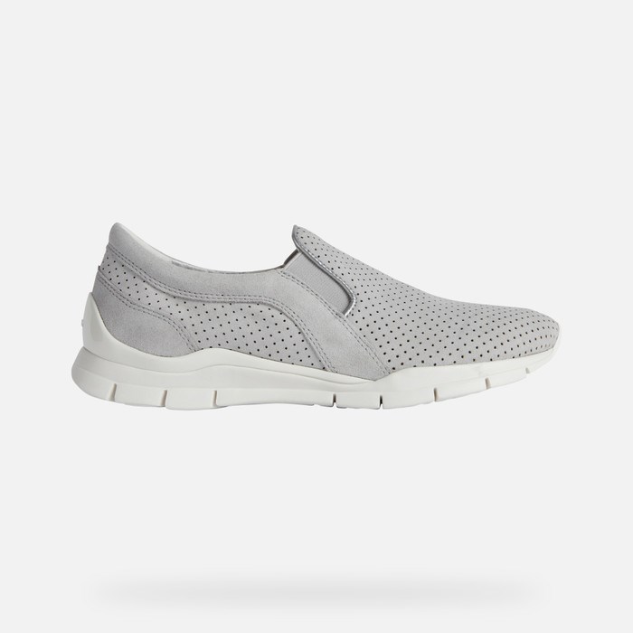Slip On Geox Sukie Damske Svetlo Siva | 26017-XSVG
