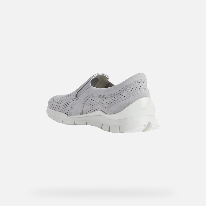 Slip On Geox Sukie Damske Svetlo Siva | 26017-XSVG