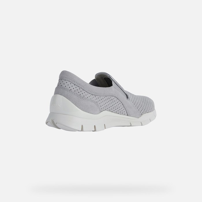 Slip On Geox Sukie Damske Svetlo Siva | 26017-XSVG