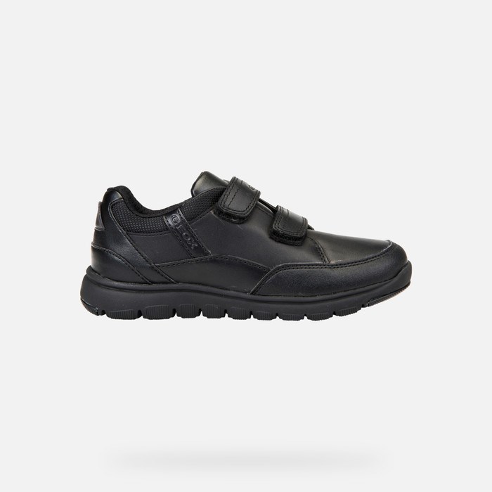 Slip On Geox Xunday Chlapcenske Čierne | 64283-XSWA