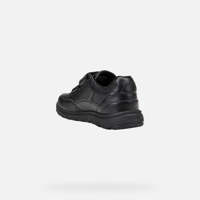 Slip On Geox Xunday Chlapcenske Čierne | 64283-XSWA