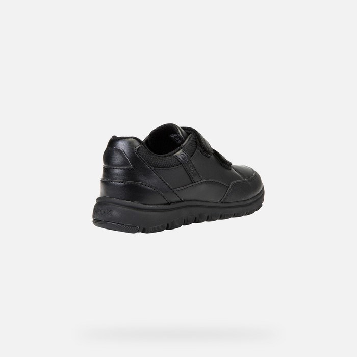 Slip On Geox Xunday Chlapcenske Čierne | 64283-XSWA