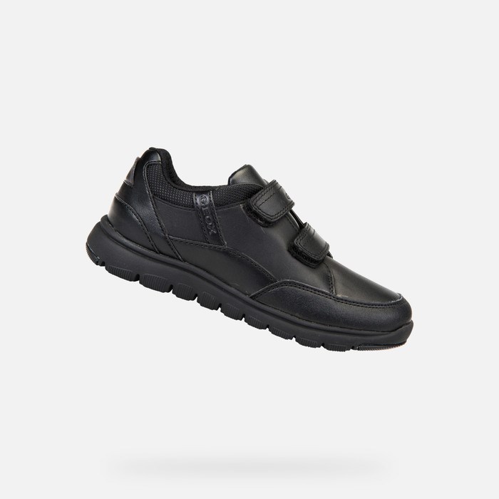 Slip On Geox Xunday Chlapcenske Čierne | 64283-XSWA