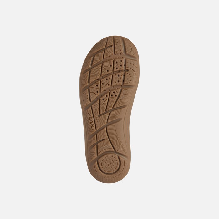 Tenisky Geox Barefeel Chlapcenske Oranžové | 60834-ZEPY