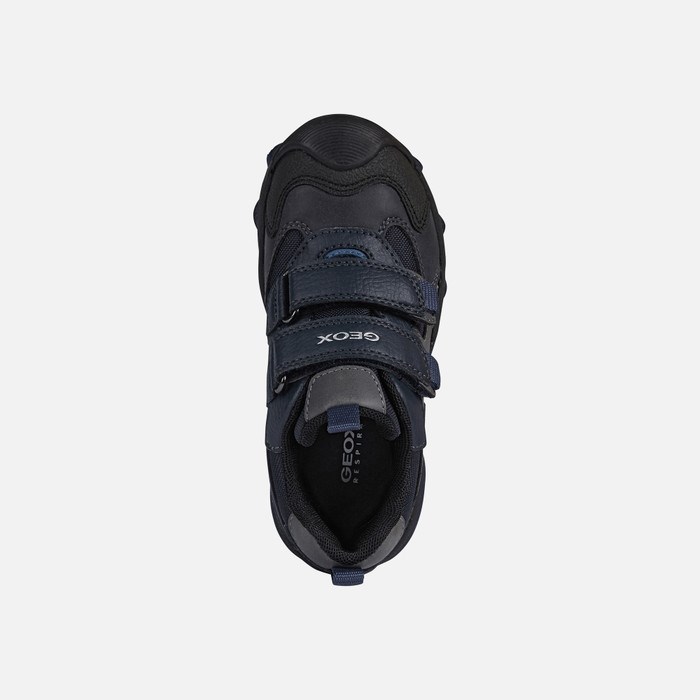 Tenisky Geox Buller Abx Chlapcenske Námornícka Modrá Modre | 29154-QHRO