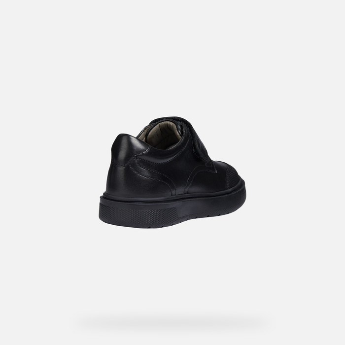 Tenisky Geox Riddock Chlapcenske Čierne | 60328-EHMZ