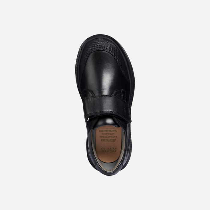 Tenisky Geox Riddock Chlapcenske Čierne | 60328-EHMZ