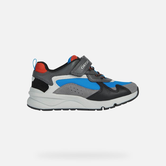 Tenisky Geox Rooner Chlapcenske Siva | 28591-OXRG