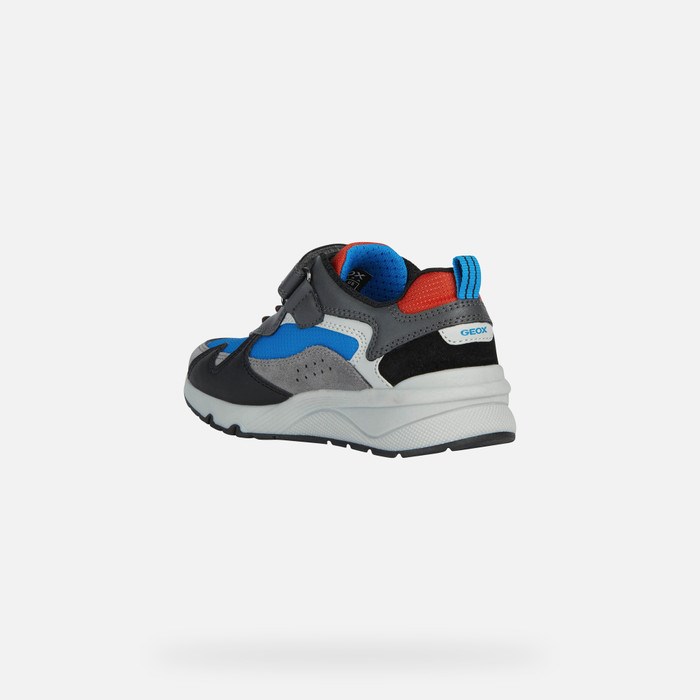 Tenisky Geox Rooner Chlapcenske Siva | 28591-OXRG