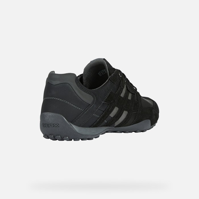 Tenisky Geox Snake Panske Čierne | 06812-HCAK