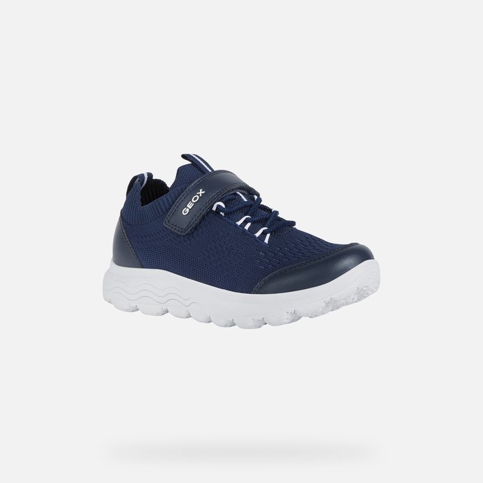 Tenisky Geox Spherica Chlapcenske Námornícka Modrá | 67410-VHIP