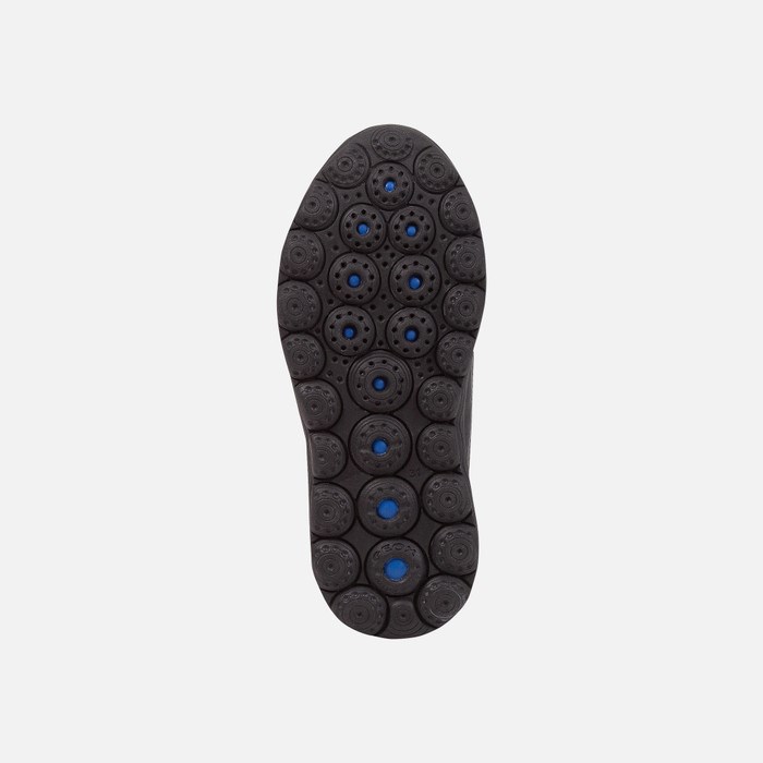 Tenisky Geox Spherica Dievcenske Čierne Oranžové | 35762-VSDM