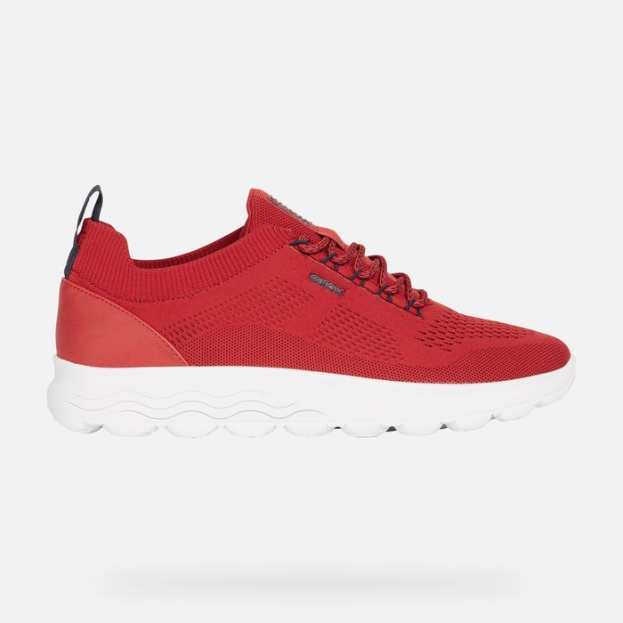 Tenisky Geox Spherica Panske Červené | 26748-BPNJ