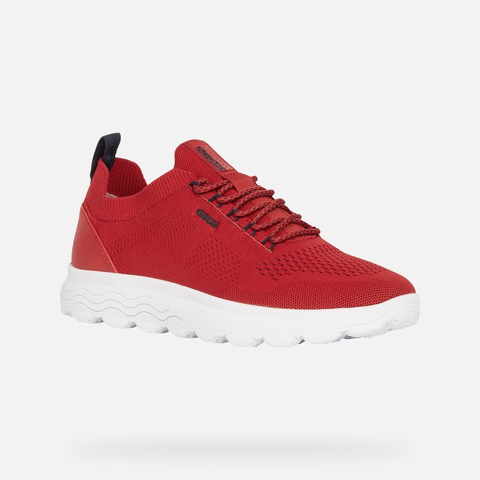 Tenisky Geox Spherica Panske Červené | 26748-BPNJ