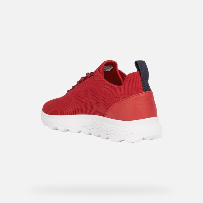 Tenisky Geox Spherica Panske Červené | 26748-BPNJ