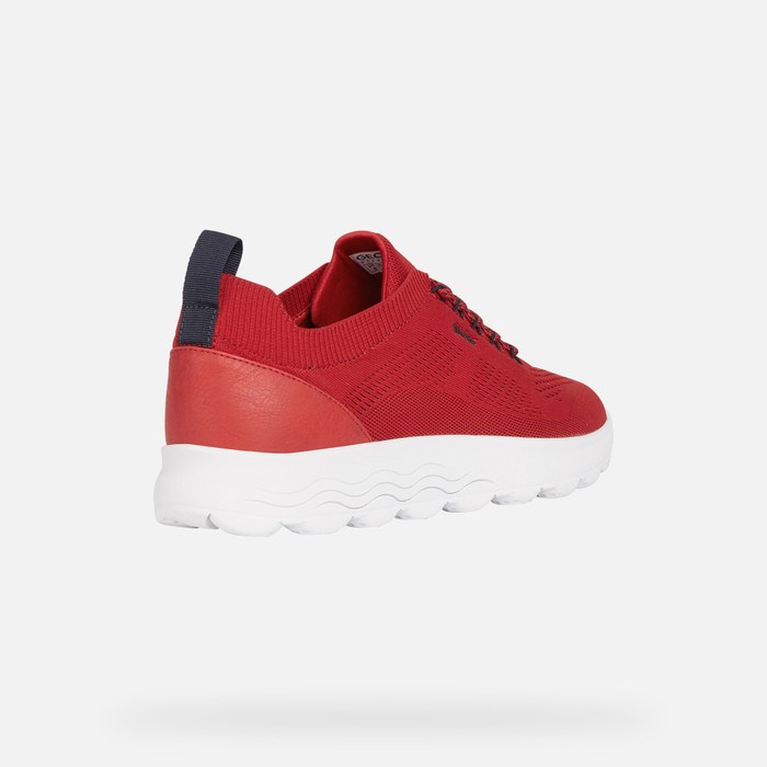 Tenisky Geox Spherica Panske Červené | 26748-BPNJ