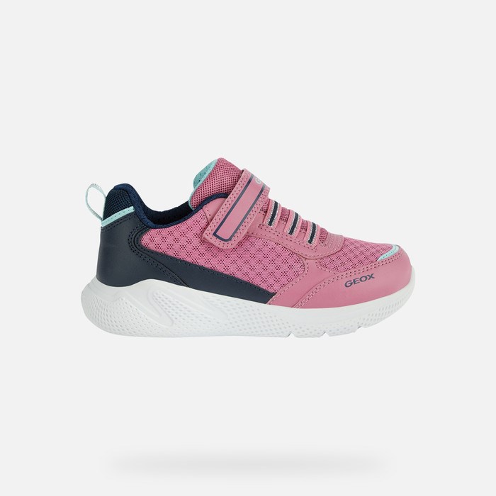 Tenisky Geox Sprintye Dievcenske Fuchsie Námornícka Modrá | 09726-QVRO