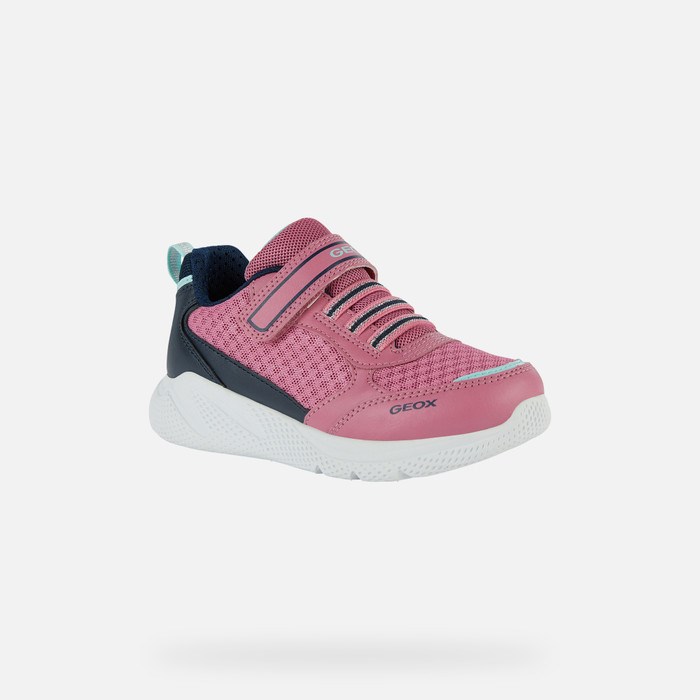 Tenisky Geox Sprintye Dievcenske Fuchsie Námornícka Modrá | 09726-QVRO